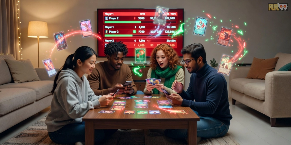 Hình ảnh người chơi tham gia game bài rr99 pro trên smartphone