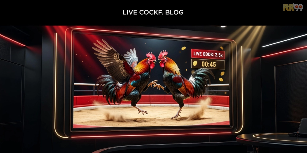 Minh họa khái niệm xem đá gà trực tiếp casino rr99 với giao diện streaming chuyên nghiệp