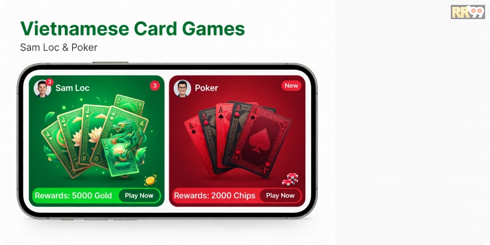 Giao diện chơi game bài đổi thưởng trên Go88 với các trò phổ biến